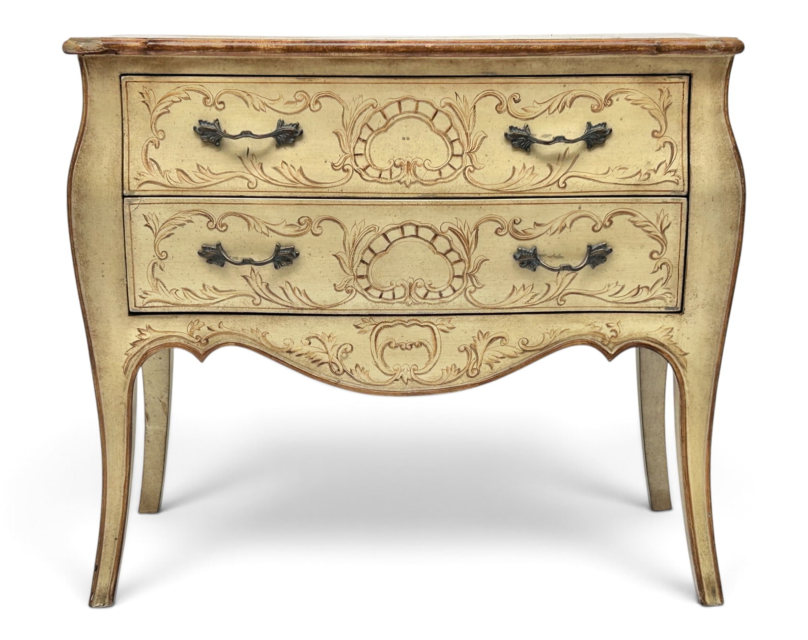 Harden Painted Bombe Commode or Nightstand. - 2