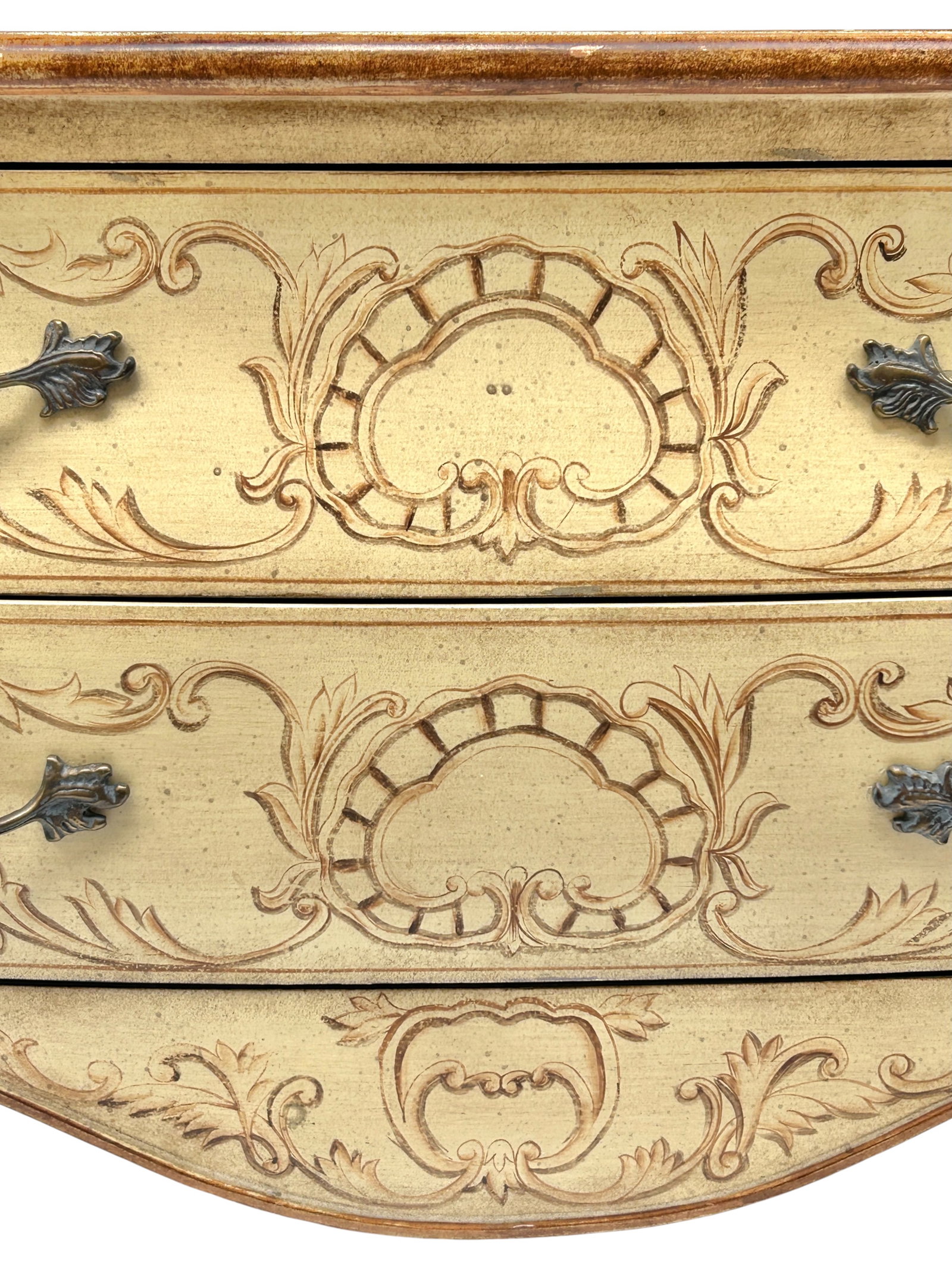 Harden Painted Bombe Commode or Nightstand. - 7