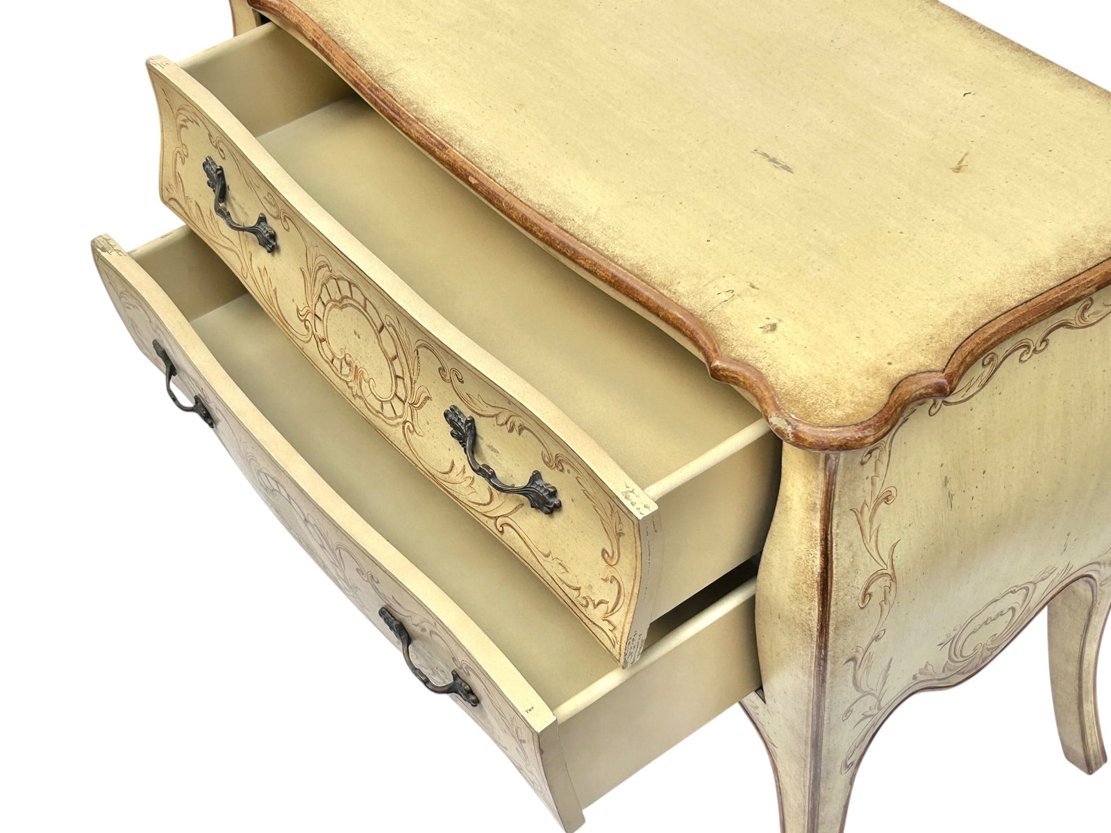 Harden Painted Bombe Commode or Nightstand. - 9