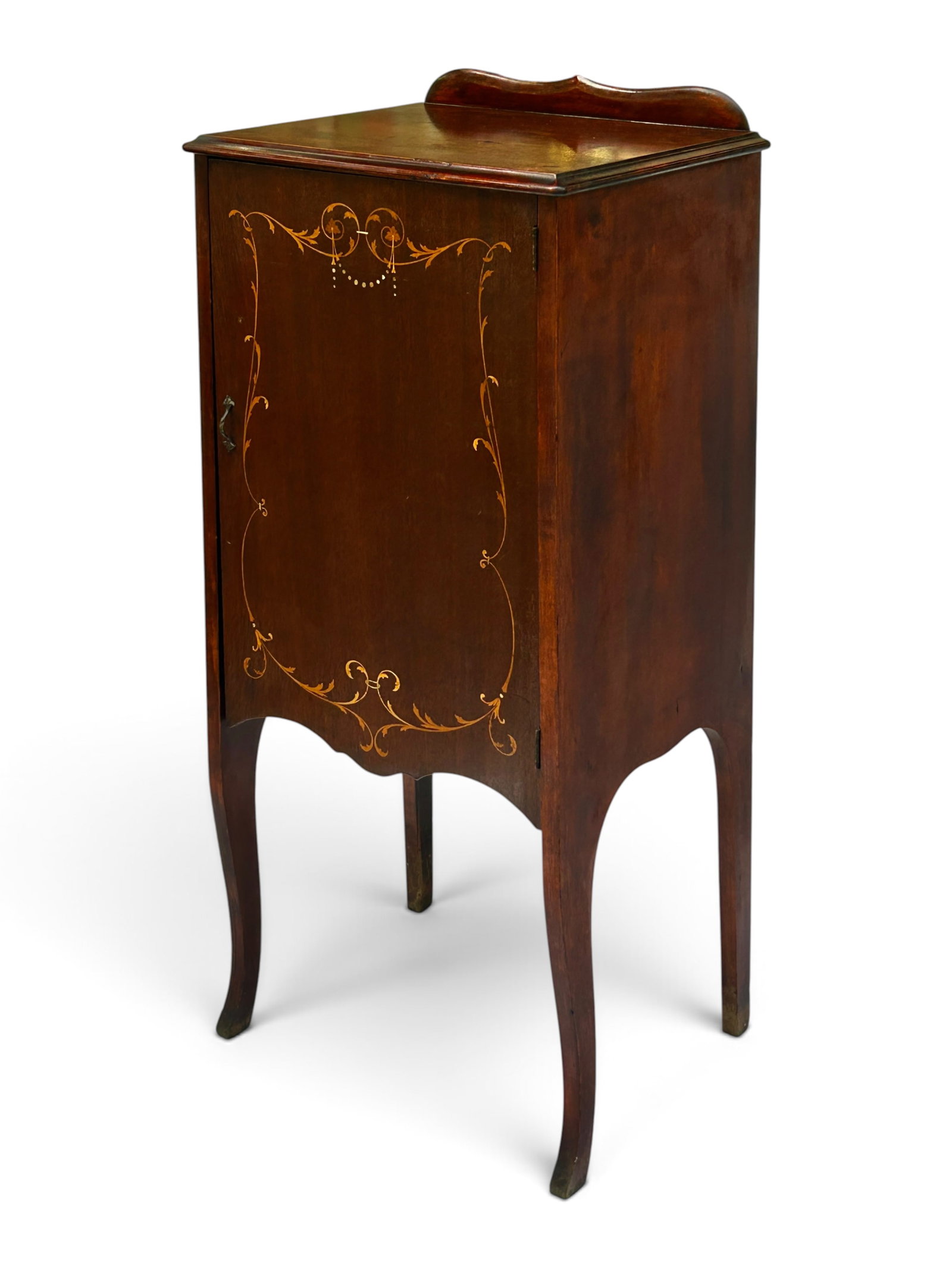 Antique Mahogany Music Cabinet w/ Marquetry (1 of 9)