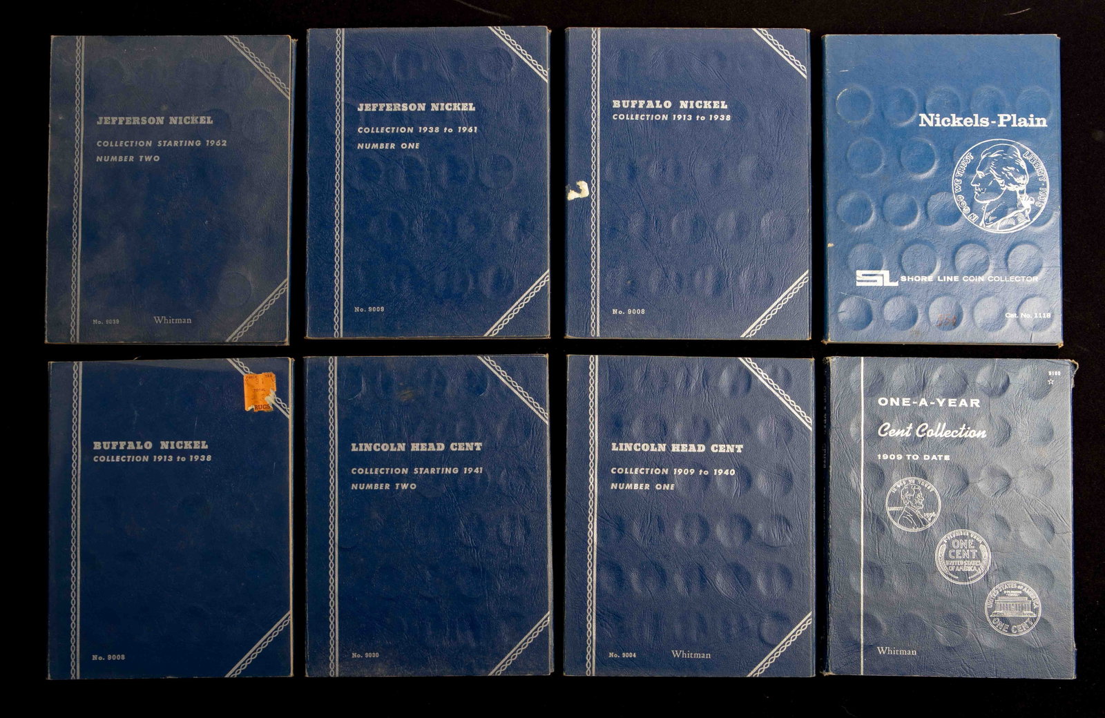 Old Coin Collection Folders - Nickels and Cents. (1 of 9)
