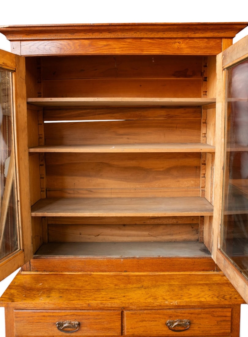 Primitive Stepback Cabinet. - 2