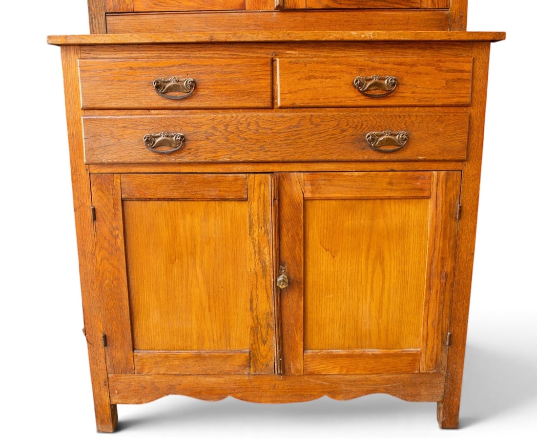 Primitive Stepback Cabinet. - 4