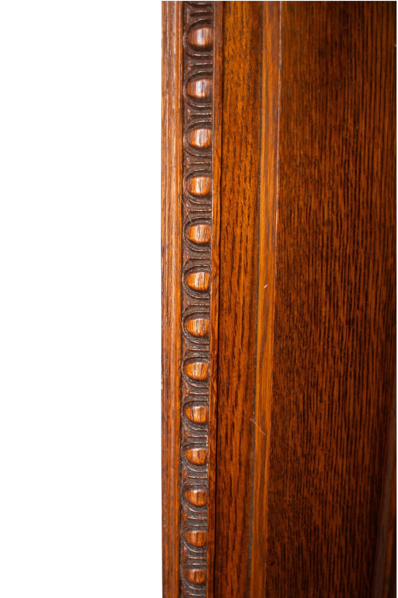 Antique Oak Fireplace Front. - 4