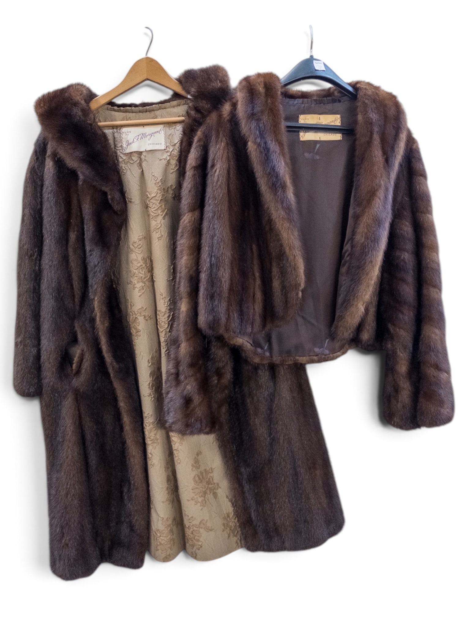 Lot: Brown Mink Fur Jacket & Coat. (1 of 6)