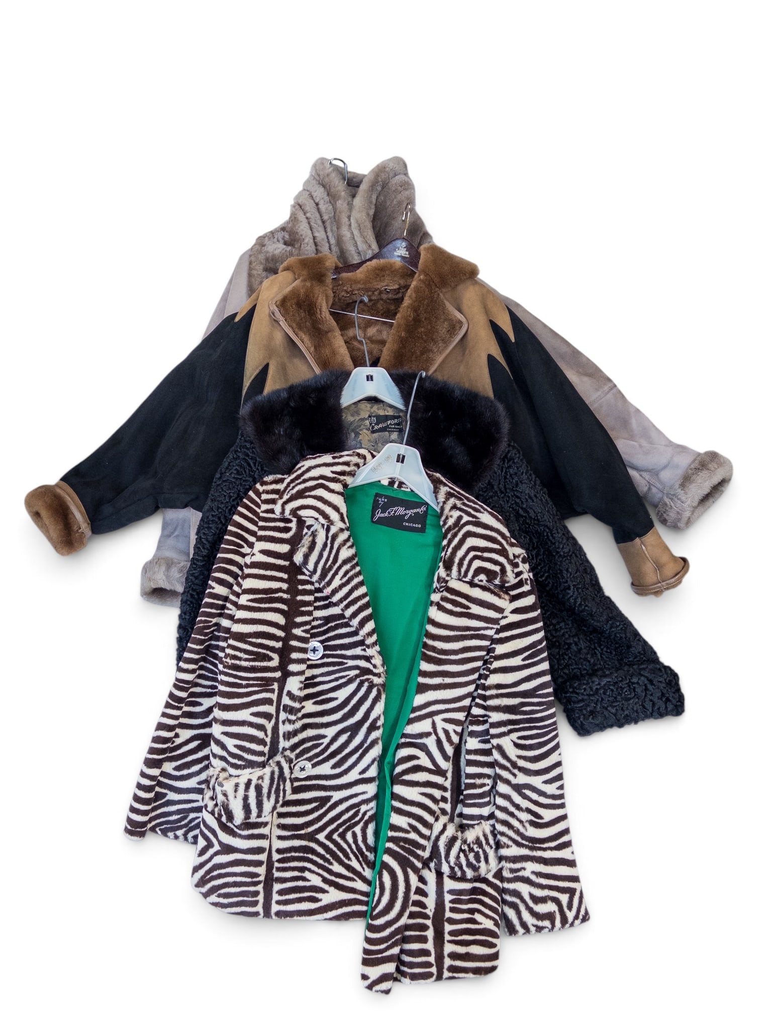 Lot of 4 Ladies' Fur Jackets, inc. Lamb. (1 of 11)