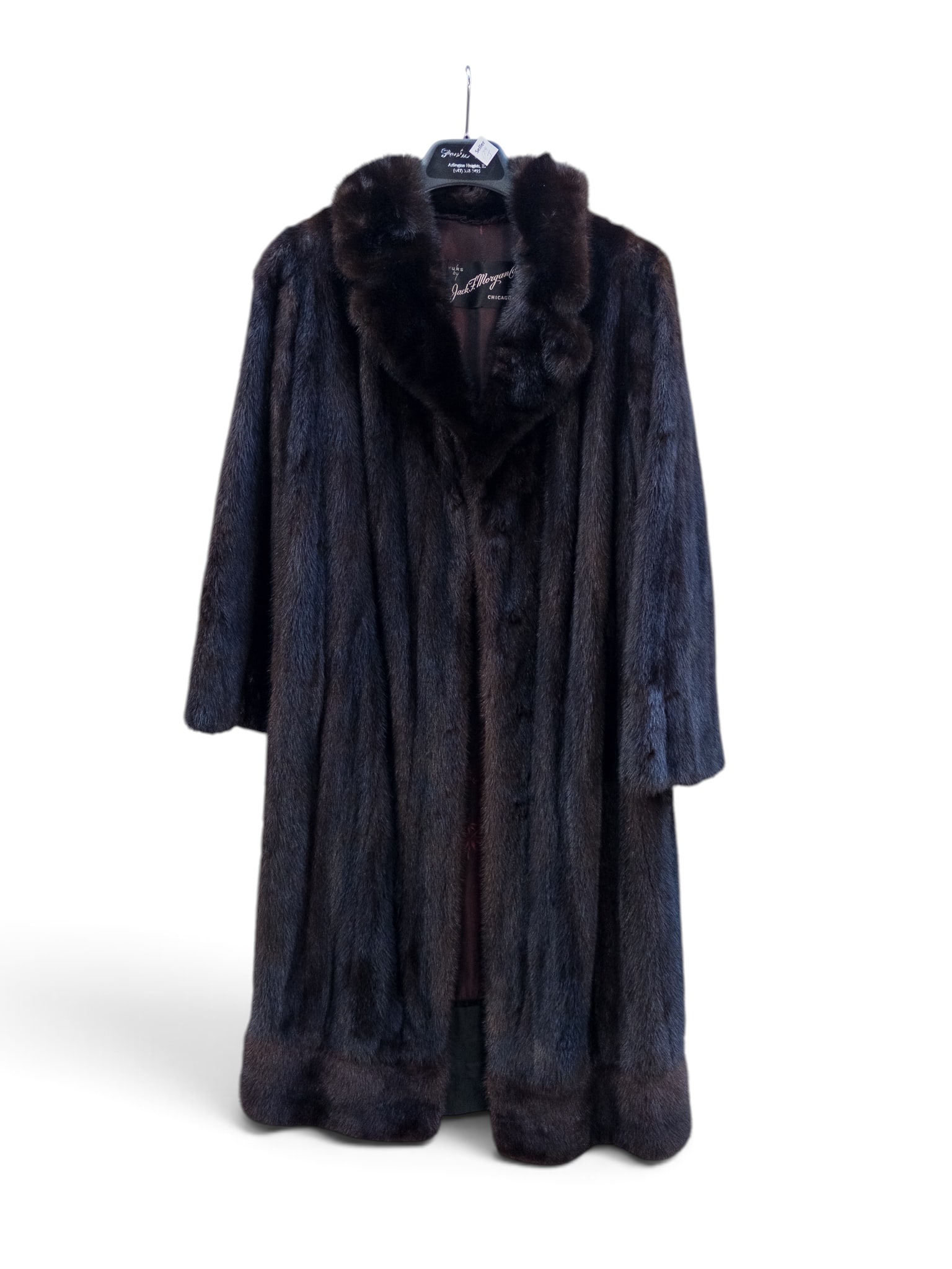 Ladies' Brown 3/4 Length Mink Fur Coat. (1 of 3)