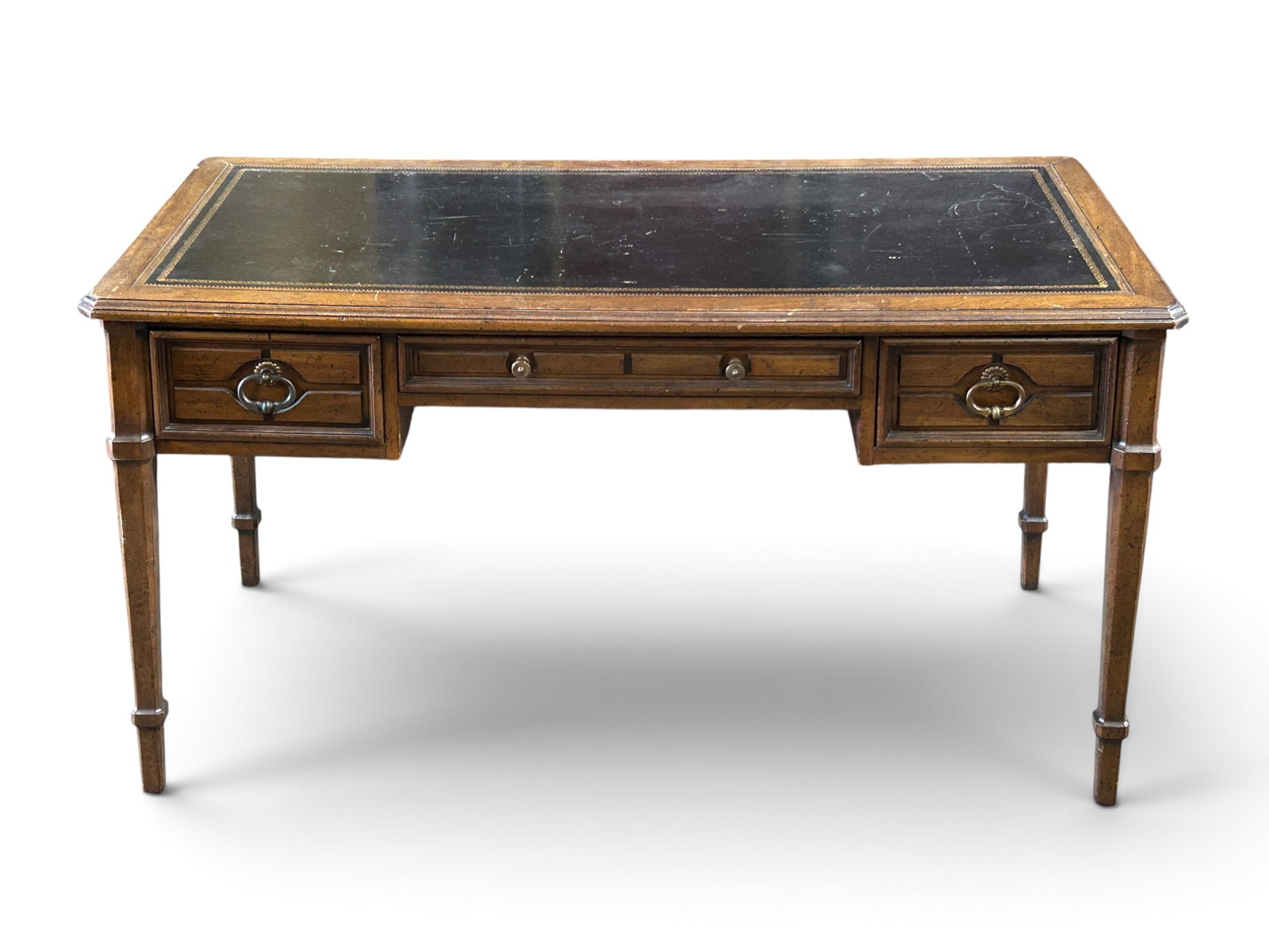Vintage Leather Top Writing Desk by Sligh-Lowry. (1 of 14)