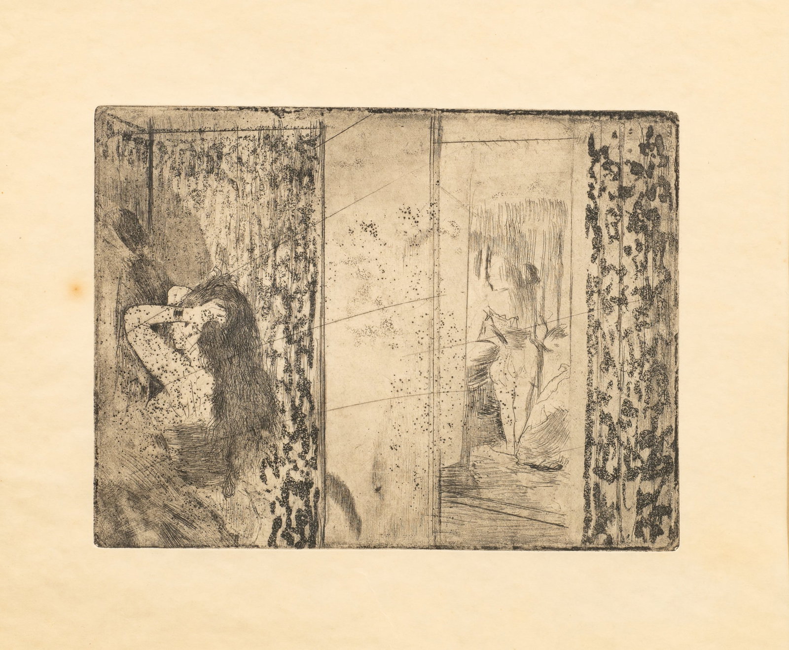 Loges d'Actrices, Edgar Degas Etching. (1 of 5)
