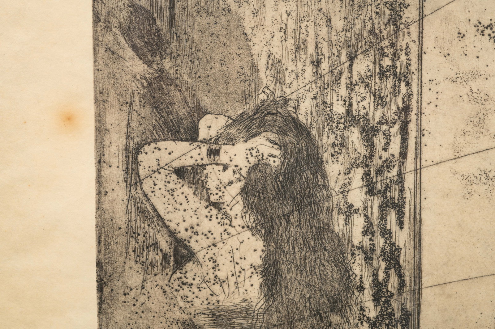 Loges d'Actrices, Edgar Degas Etching. - 3