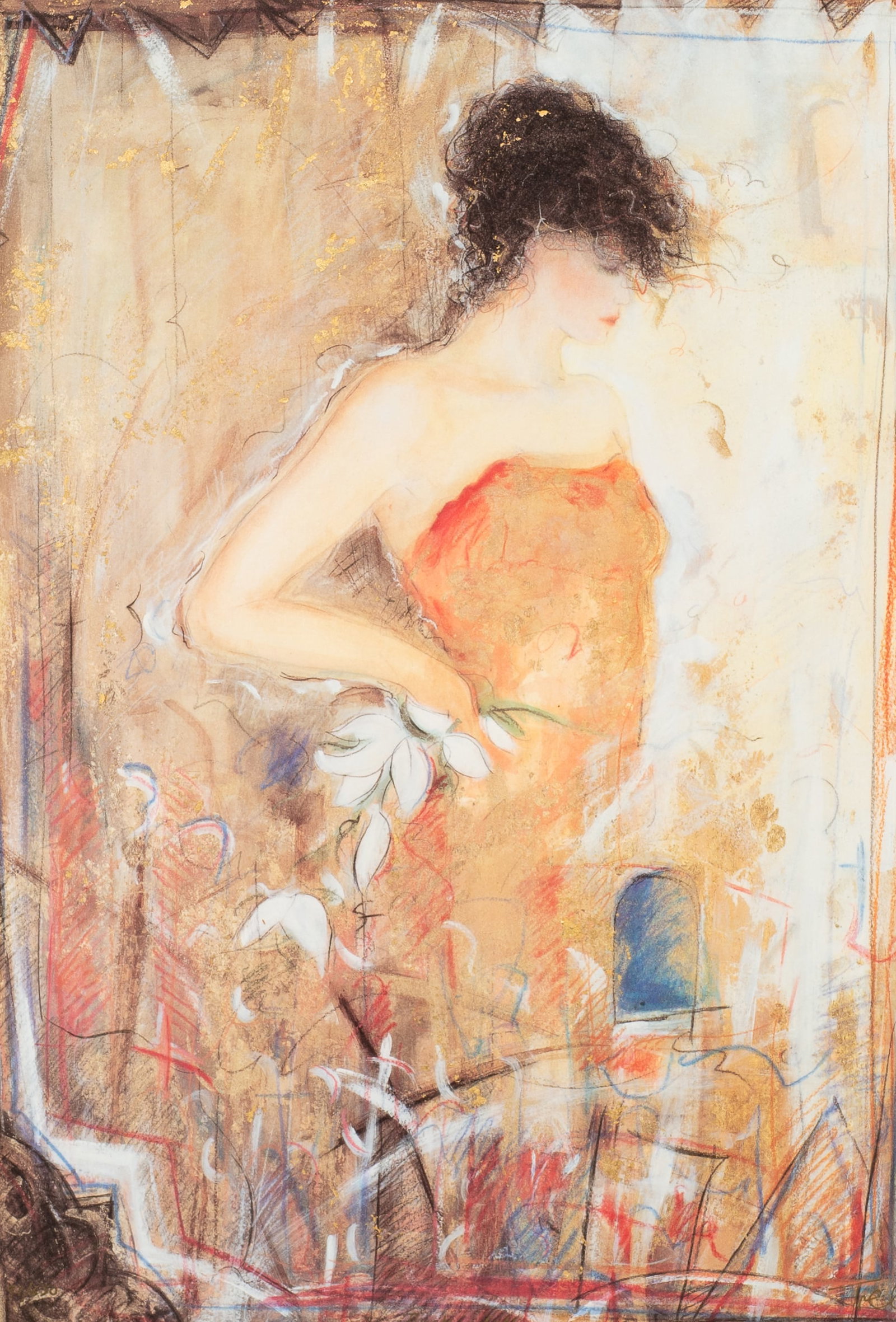 Contemplation, Signed Print by Janet Treby. - 2