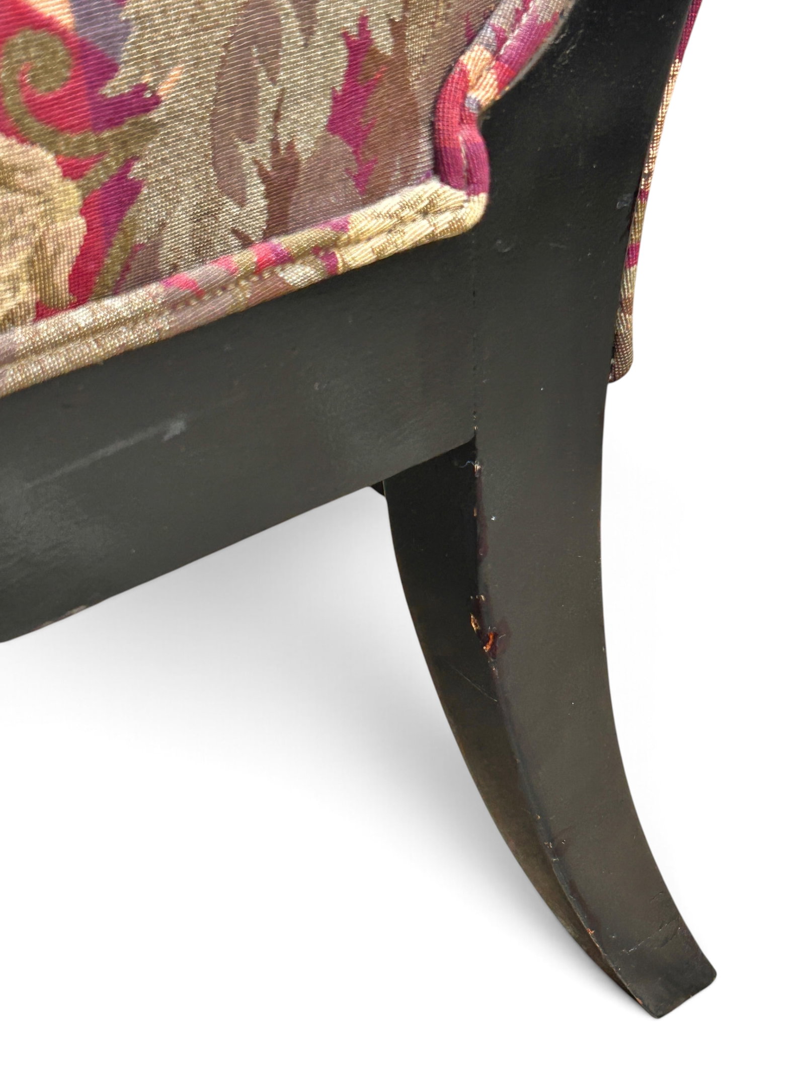 Vintage Rolled Arm Window Bench or Settee. - 10