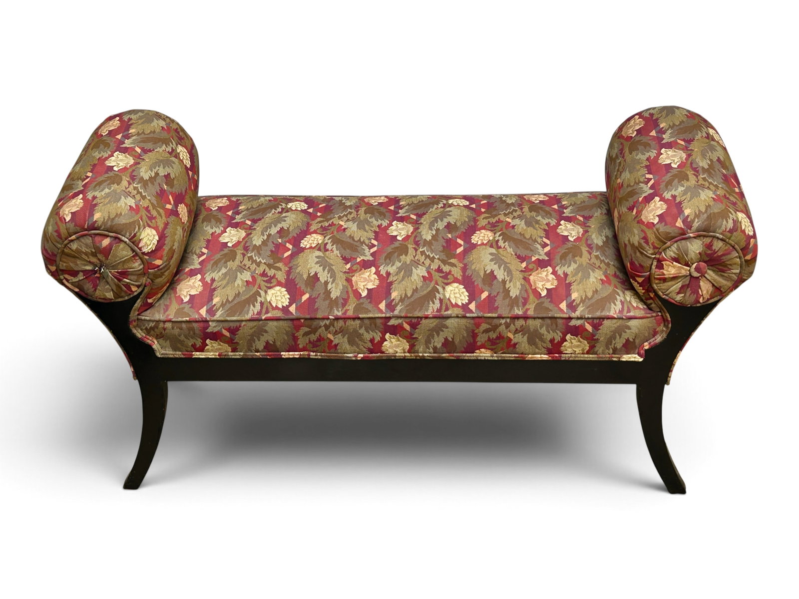 Vintage Rolled Arm Window Bench or Settee. - 4