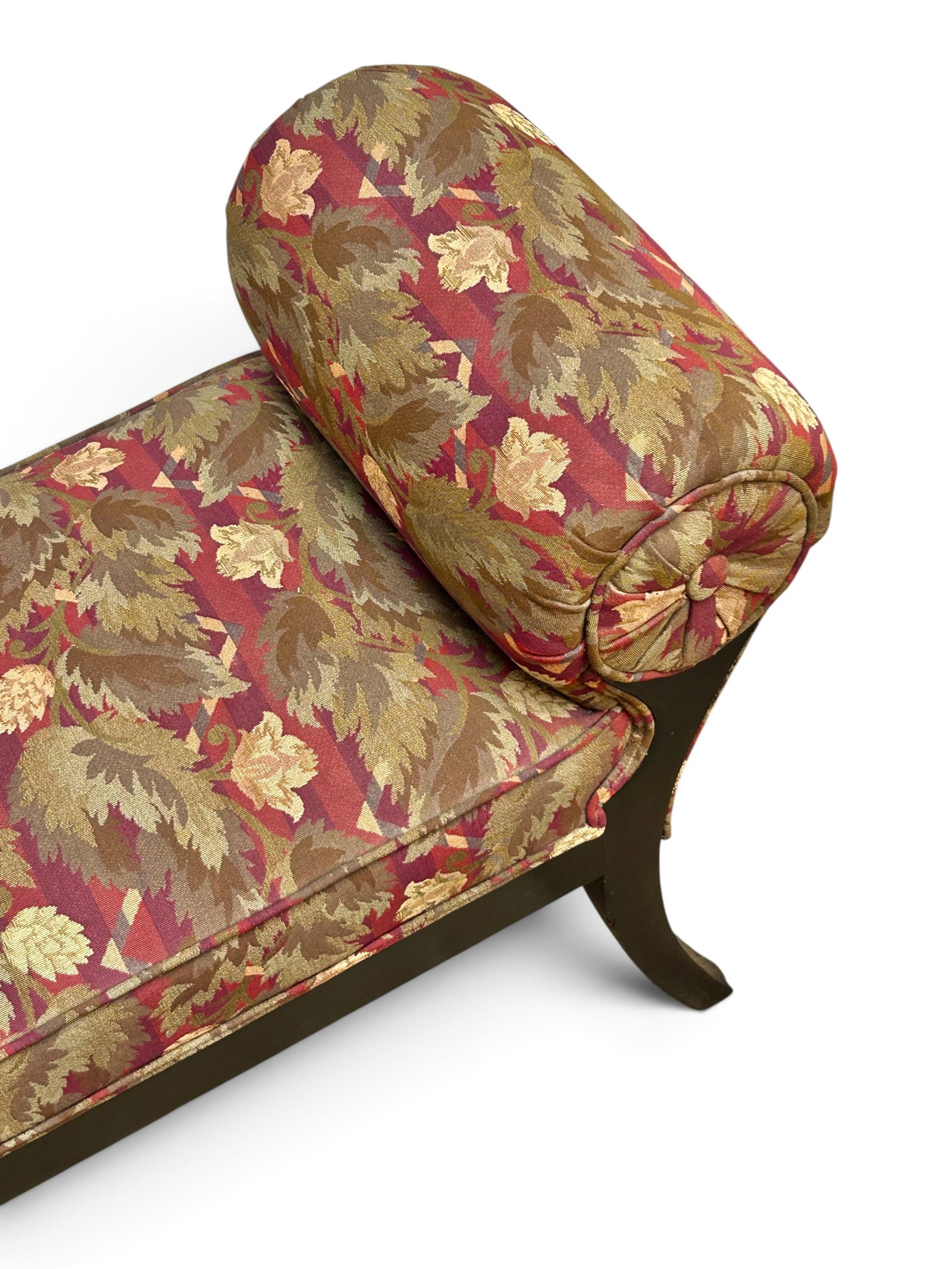 Vintage Rolled Arm Window Bench or Settee. - 9