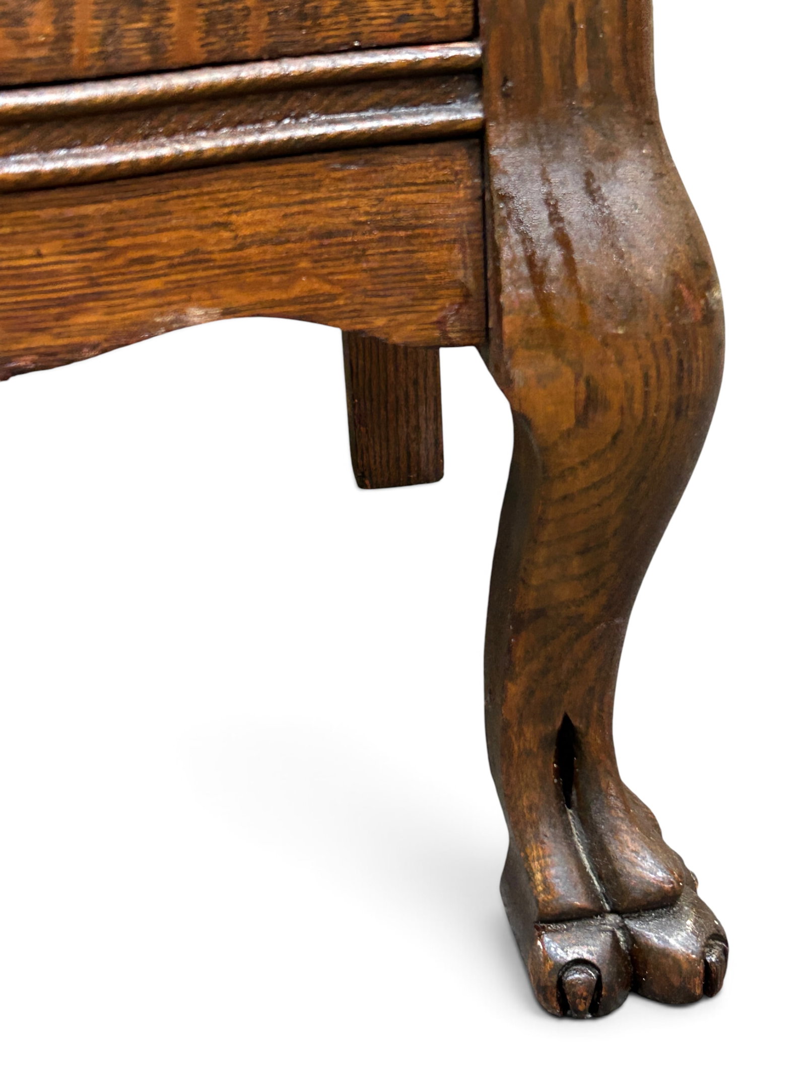 Antique Tiger Oak Chest. - 5