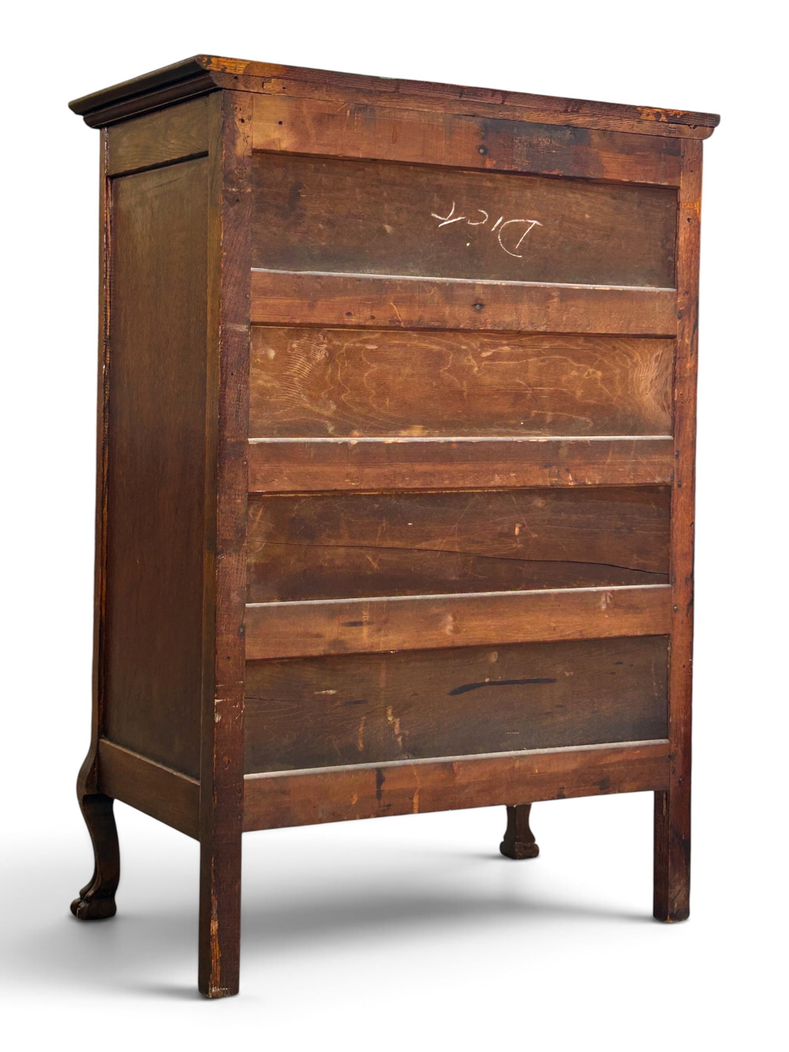 Antique Tiger Oak Chest. - 9