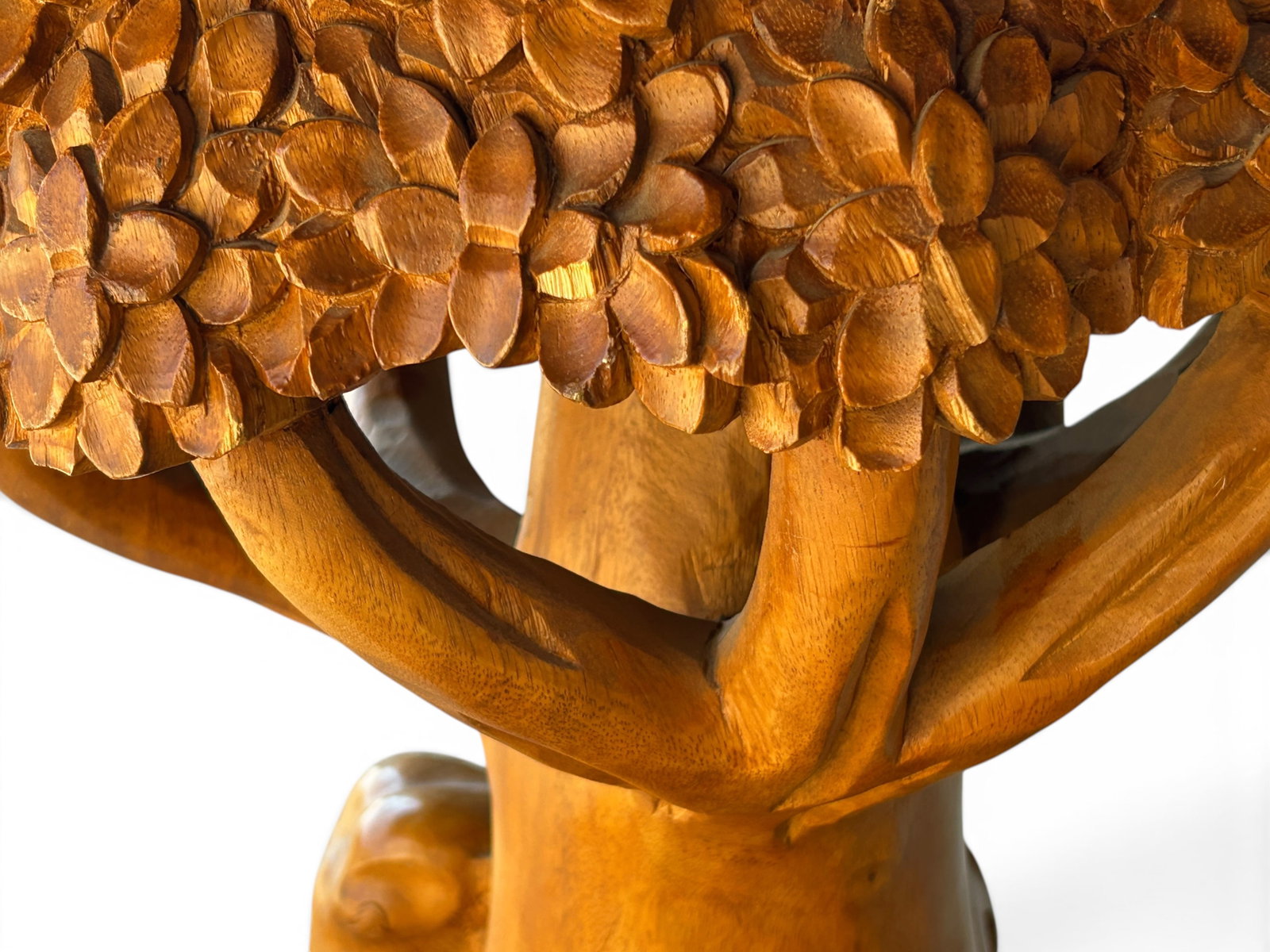 Carved Elephant Table. - 11