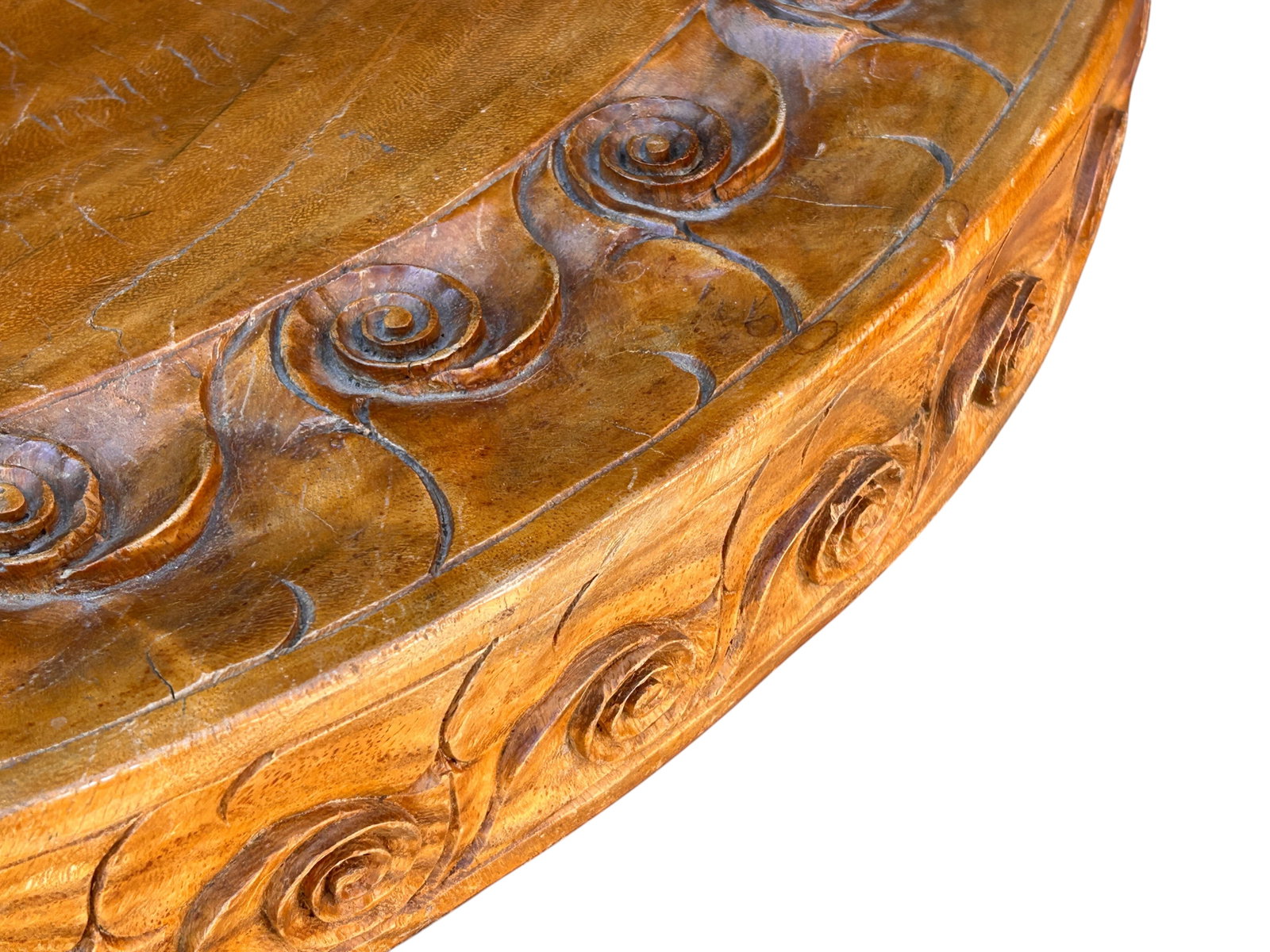Carved Elephant Table. - 3