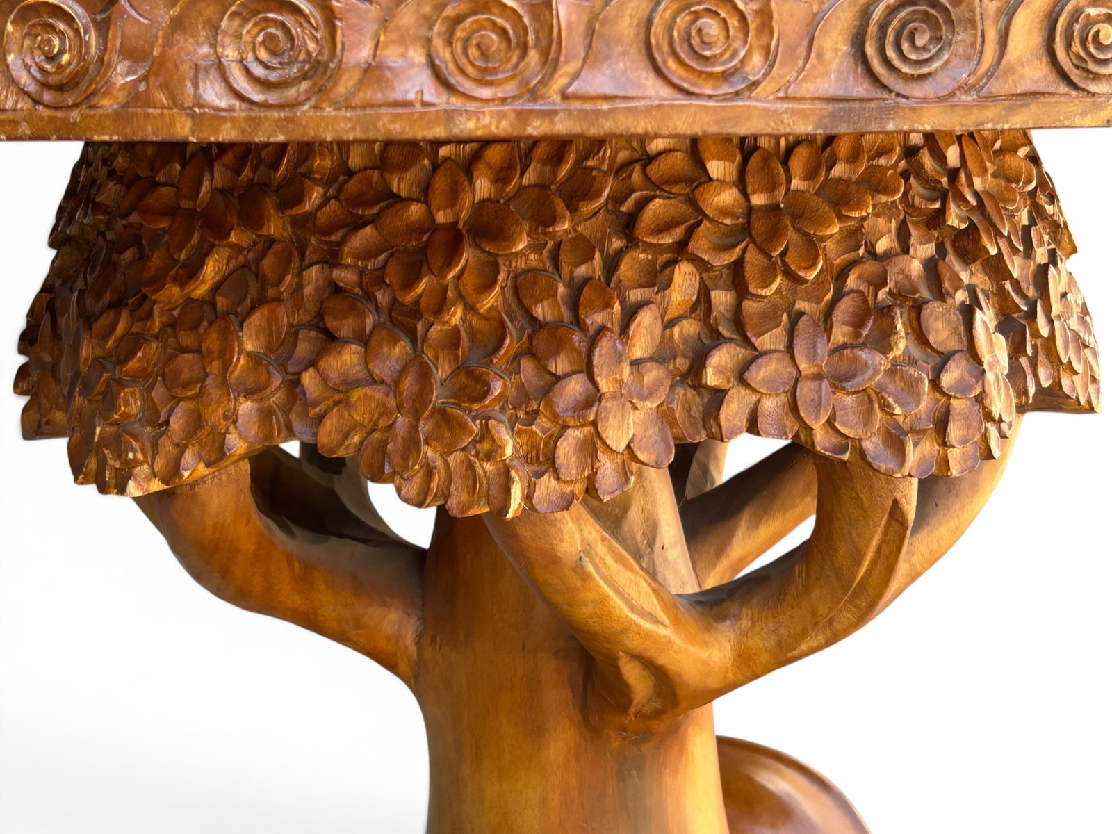 Carved Elephant Table. - 9