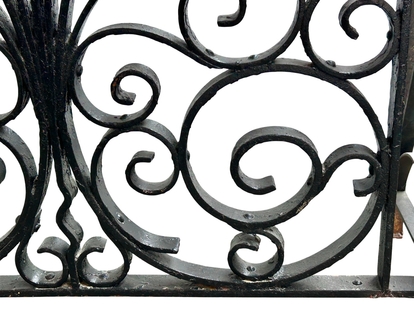 Architectural Wrought Iron Console Table. - 10