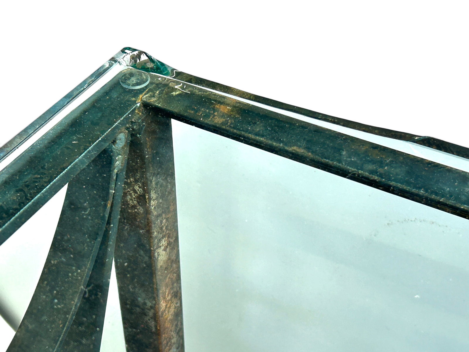 Architectural Wrought Iron Console Table. - 17