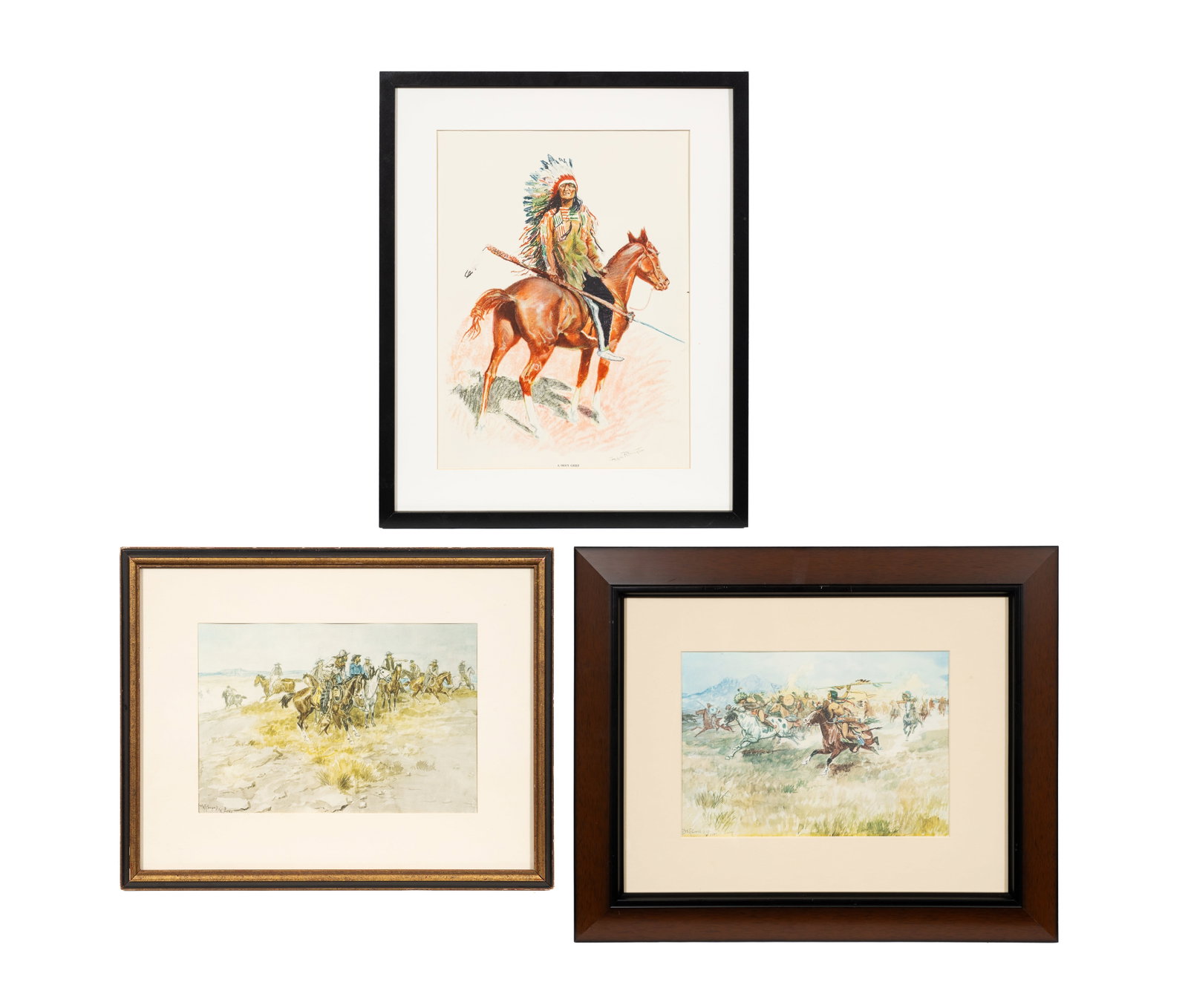 Three Prints - After F. Remington & C. M. Russell. (1 of 14)