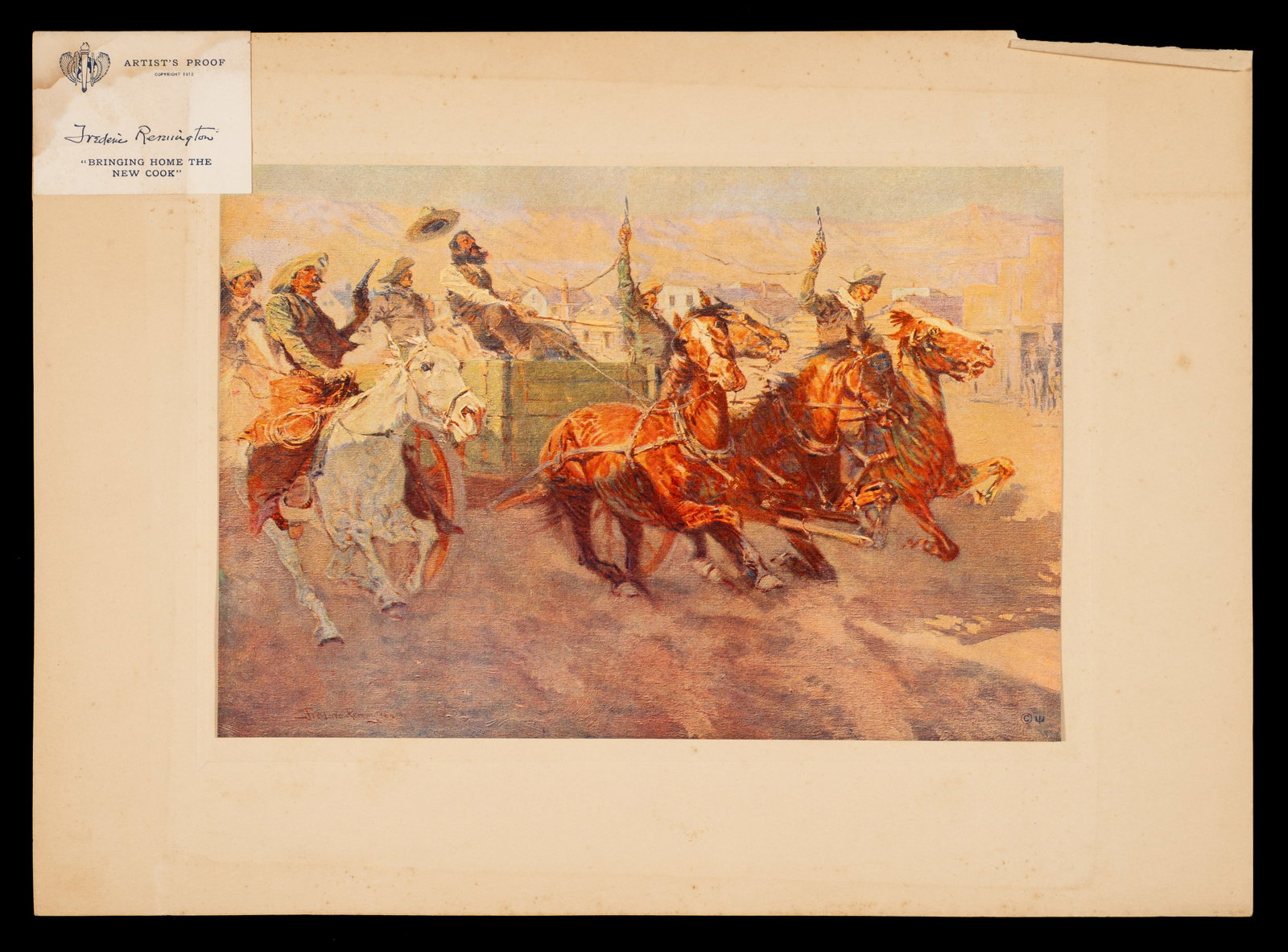 Three Offset Prints After Frederic Remington. - 6
