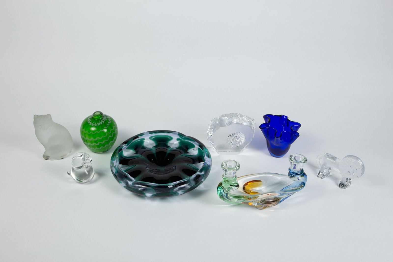 Lot of Assorted Art Glass, inc. Scandinavian. (1 of 9)