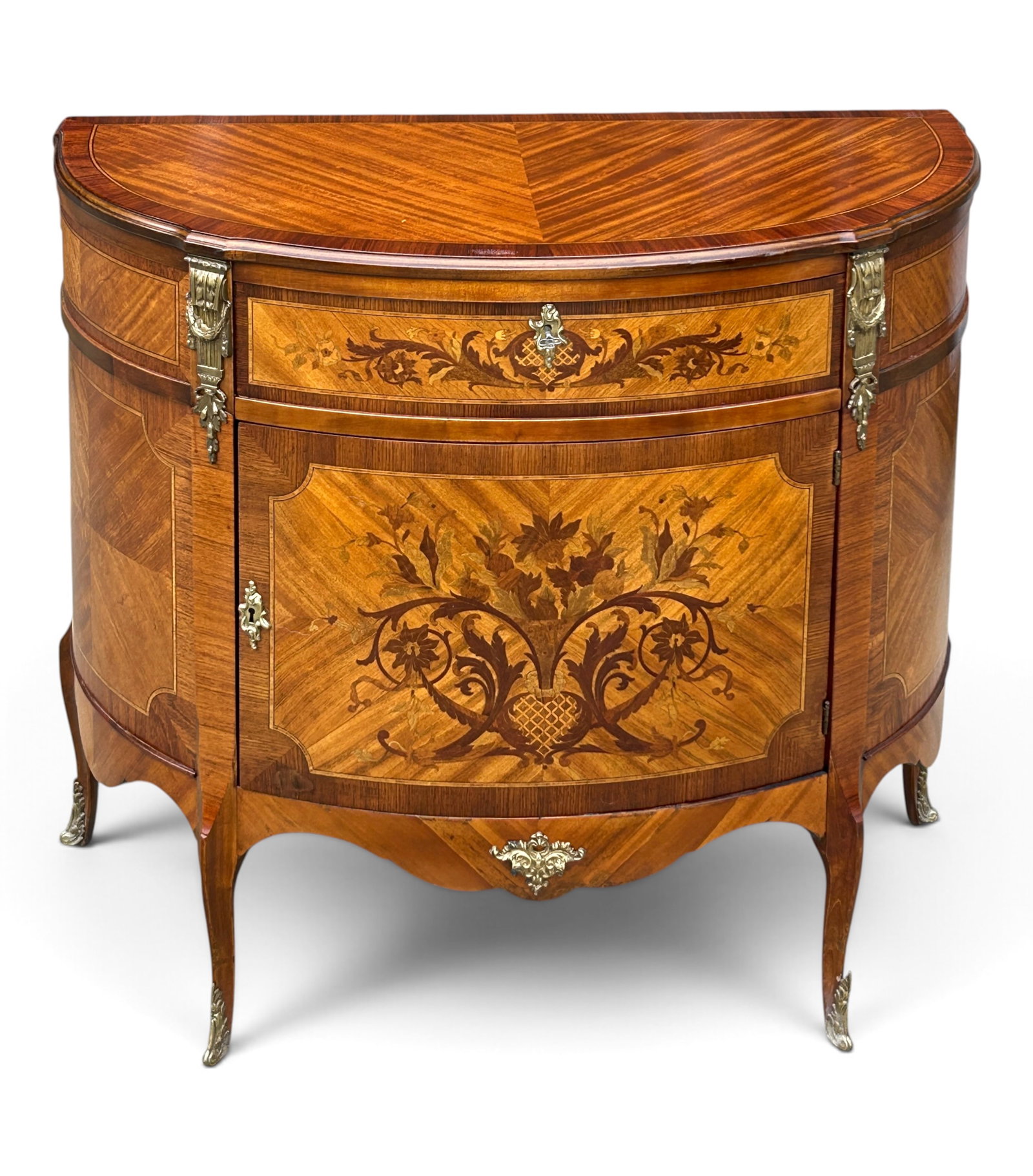 French Louis XVI Demilune Cabinet. (1 of 15)