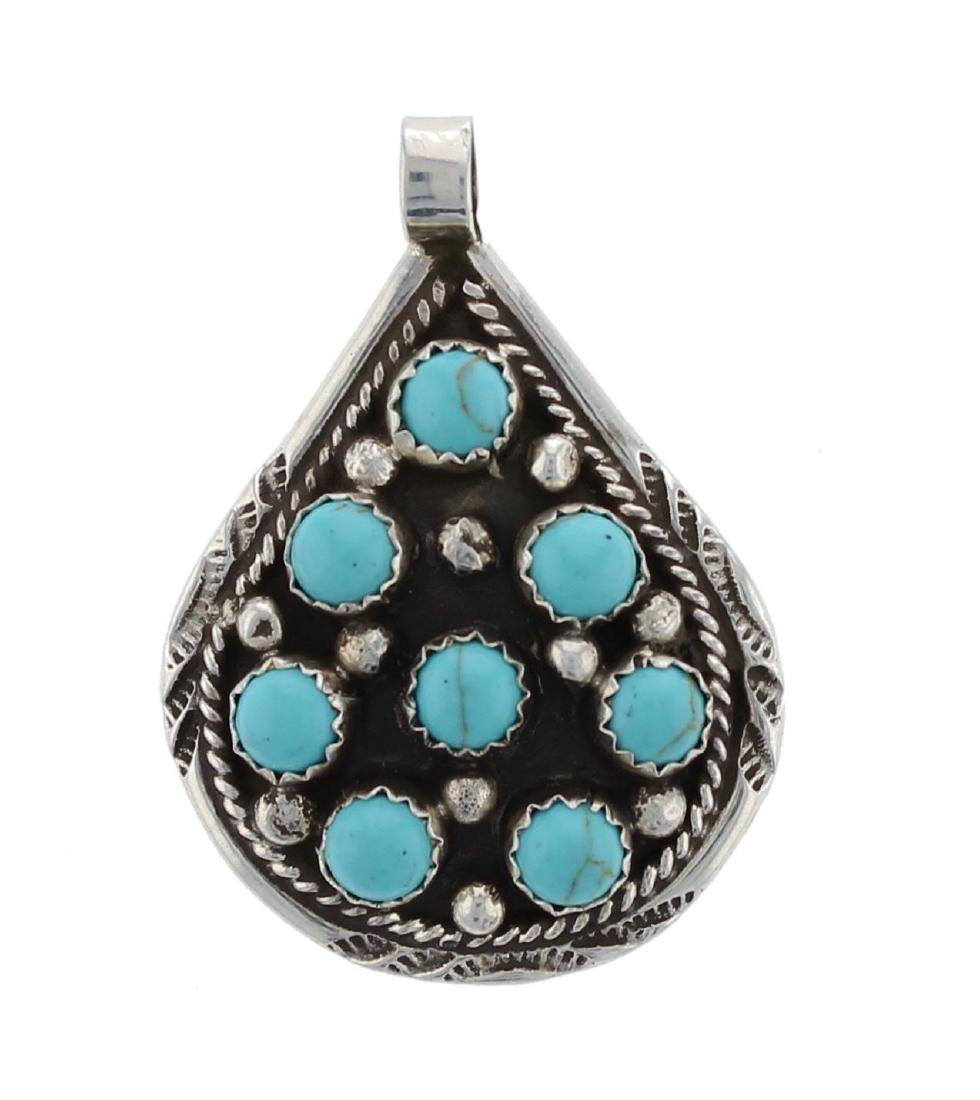 Sterling Silver  Pendant Navajo Native American Indian (1 of 1)