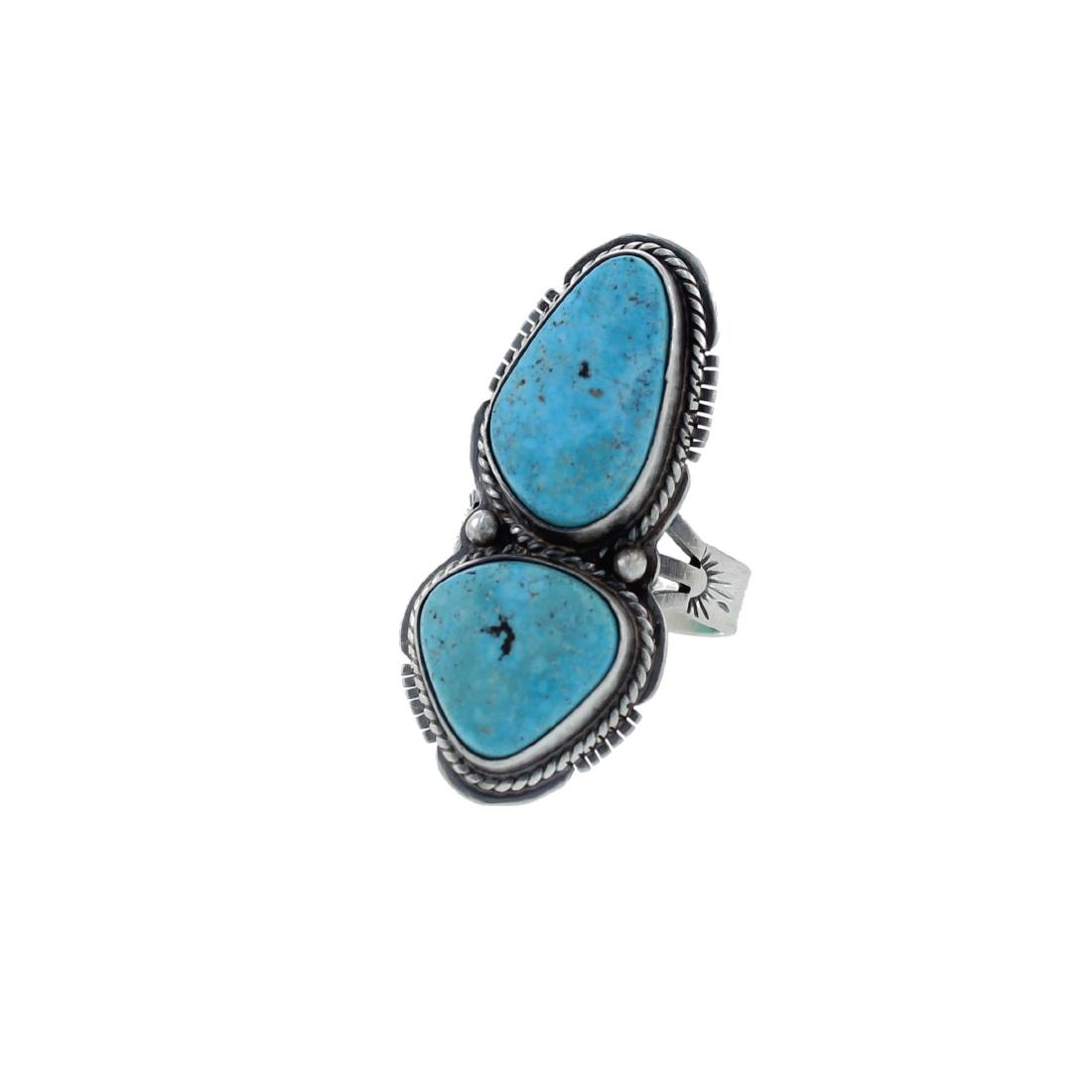 Sterling Silver  Turquoise Ring Navajo Native American (1 of 1)