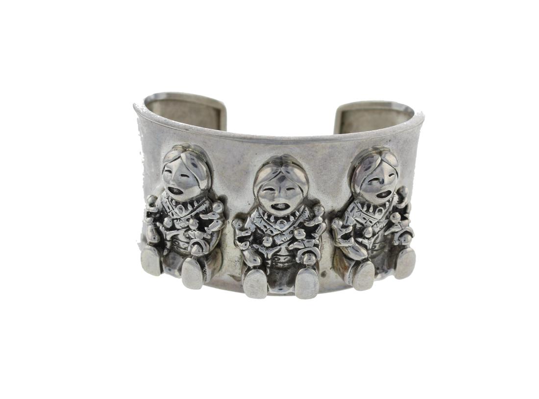Sterling Silver 1980's Vintage Pop Out Bracelet Navajo (1 of 1)