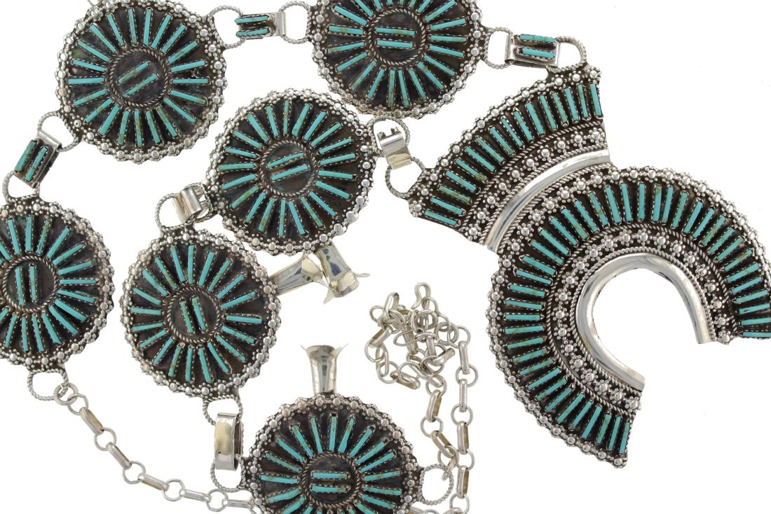 Sterling Silver  Turquoise Needle Point Masterpiece (1 of 2)