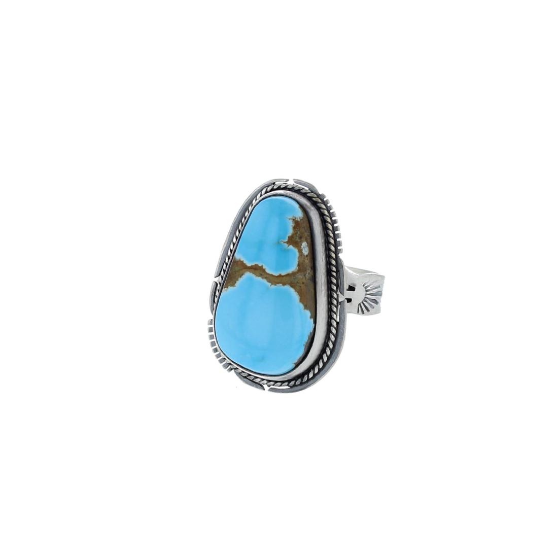 Sterling Silver  Turquoise Ring Navajo Native American (1 of 1)