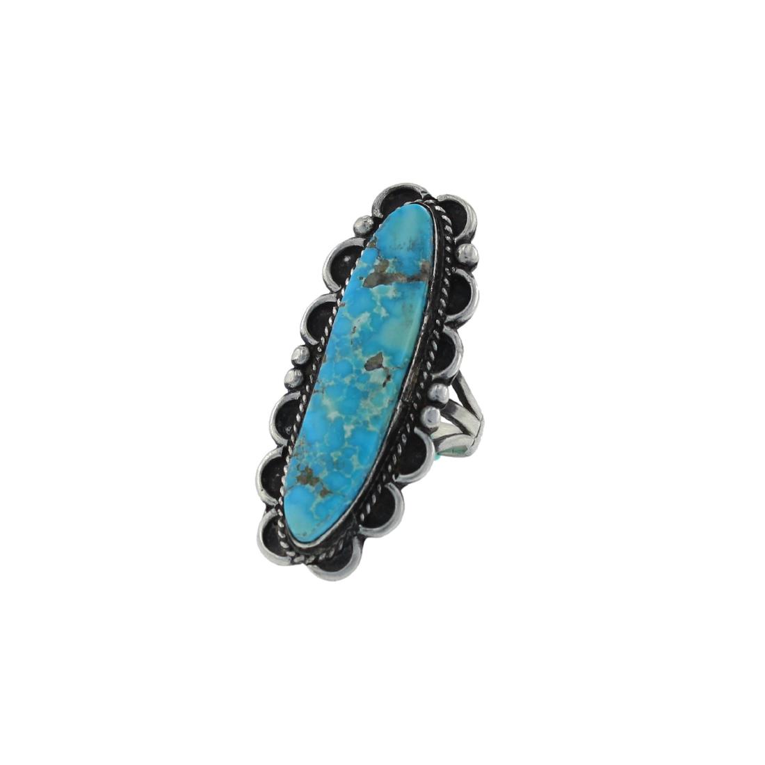 Sterling Silver  Turquoise Ring Navajo Native American (1 of 1)