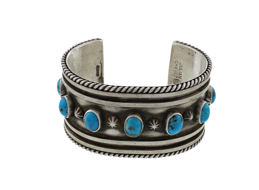 Sterling Silver  Turquoise Vintage Bracelet Navajo (1 of 3)