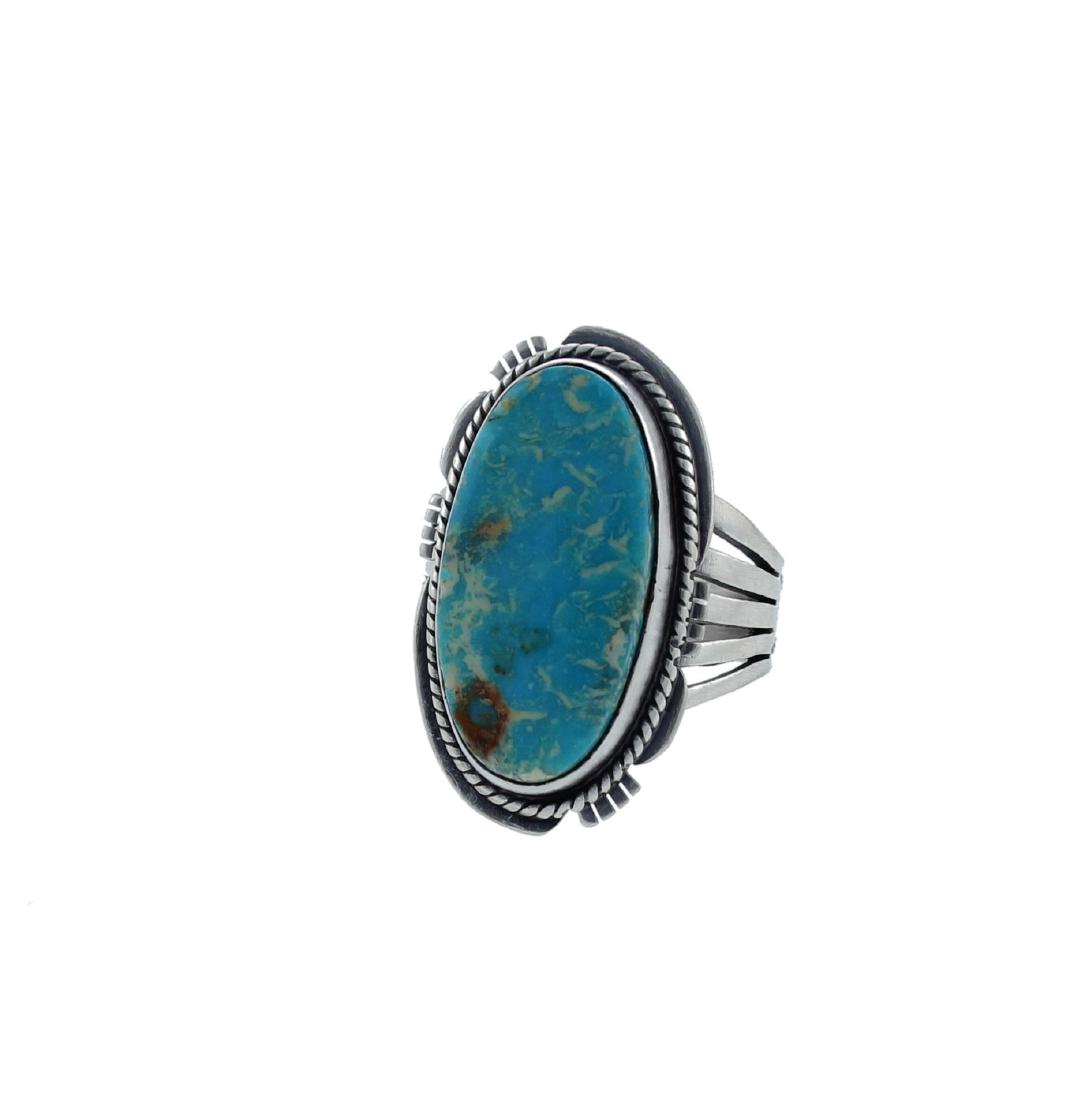 Sterling Silver  Turquoise Ring Navajo Native American (1 of 1)