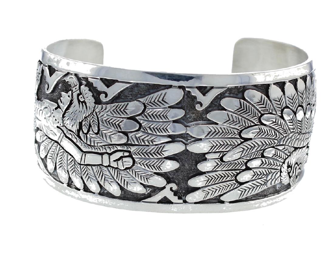 Sterling Silver Eagle Bracelet Navajo Native American (1 of 3)