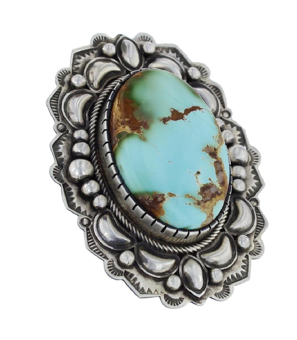 Sterling Silver Genuine Turquoise Masterpiece Ring (1 of 2)