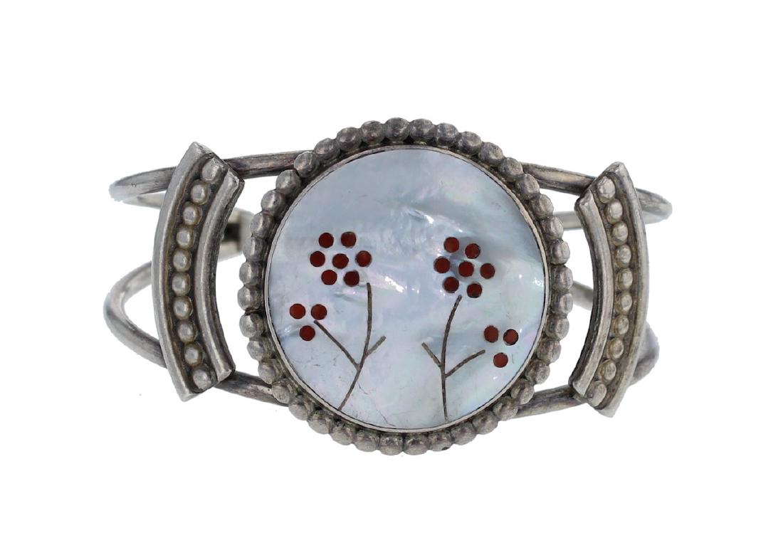 Sterling Silver Genuine Multi Stone Vintage Bracelet (1 of 1)