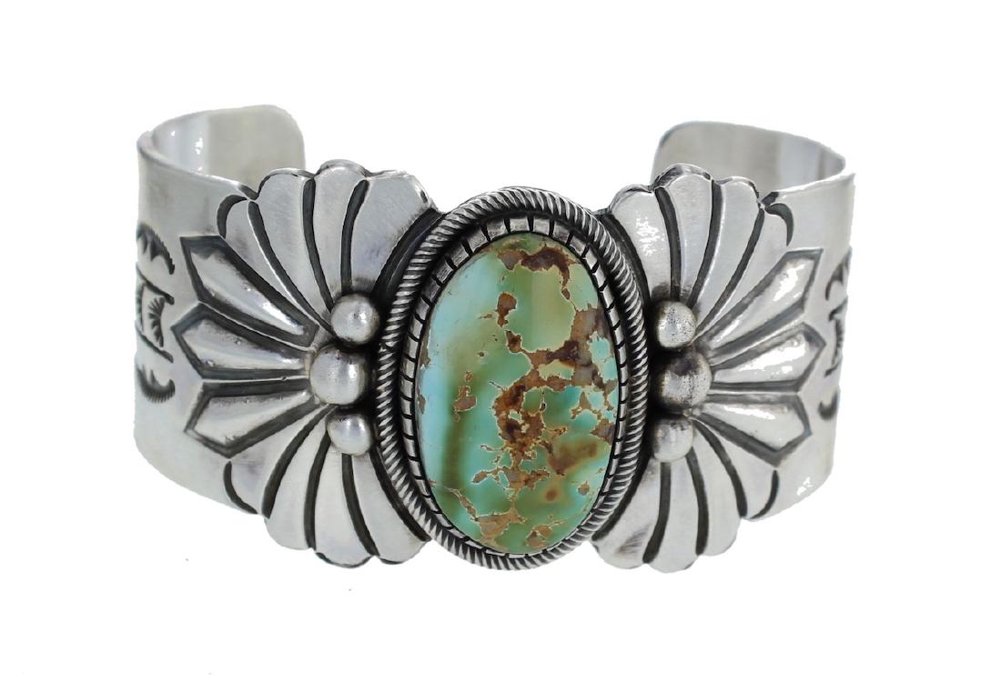 Sterling Silver Genuine Turquoise Masterpiece Bracelet (1 of 2)