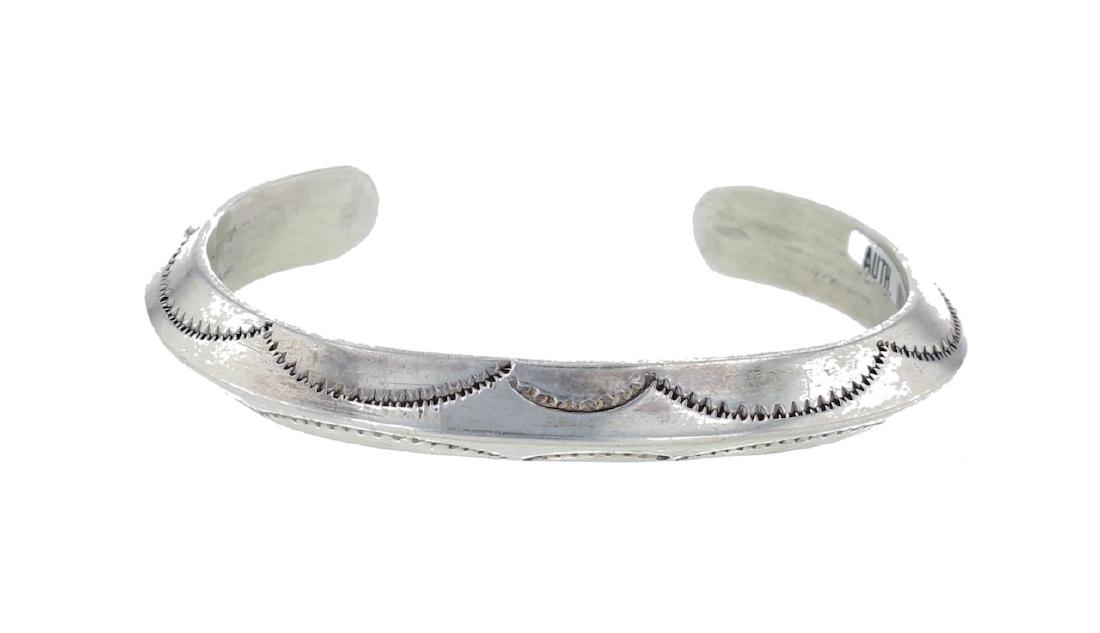 Sterling Silver Vintage Triangle Bracelet Navajo Native (1 of 1)