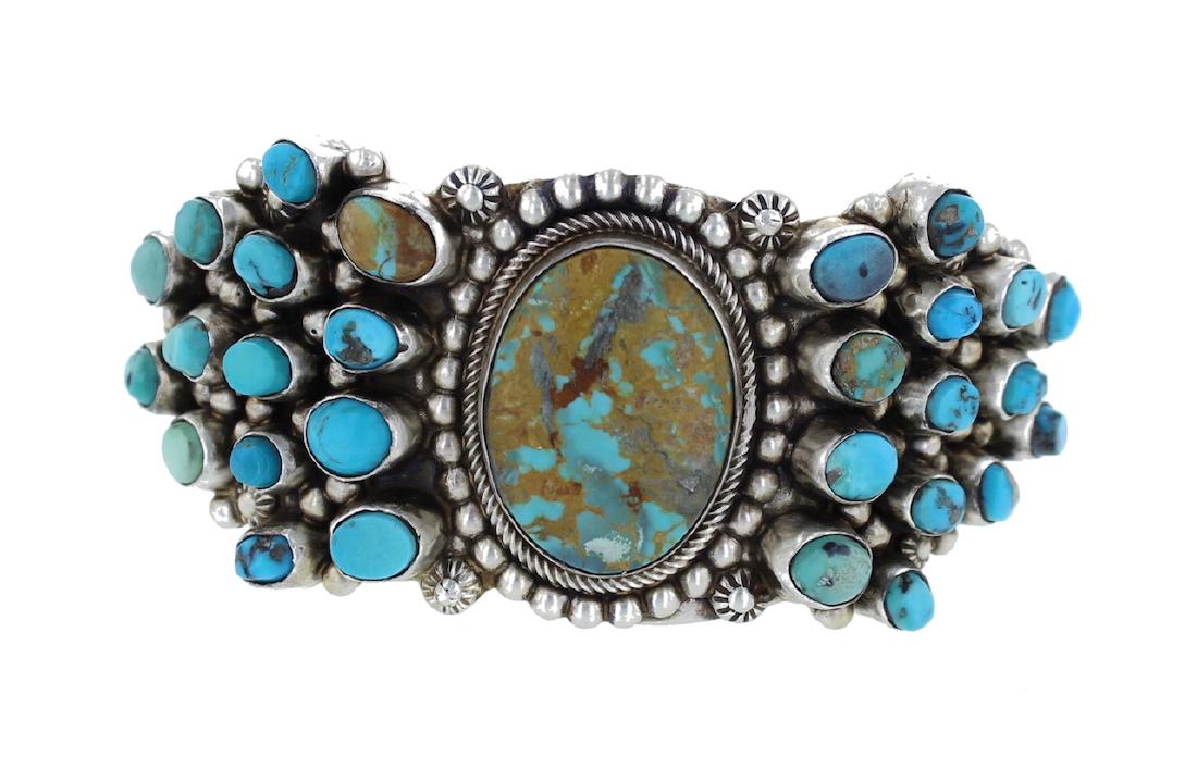Sterling Silver Genuine Kingman Turquoise Masterpiece (1 of 3)
