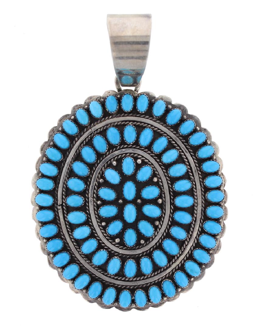 Sterling Silver Genuine Sleeping Beauty Turquoise (1 of 2)