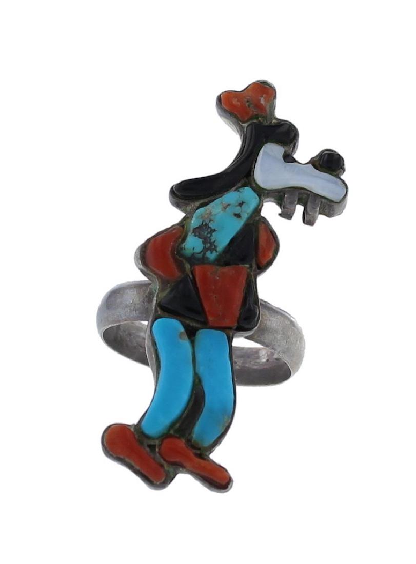 Sterling Silver Genuine Multi Stone Goofy Disney (1 of 1)