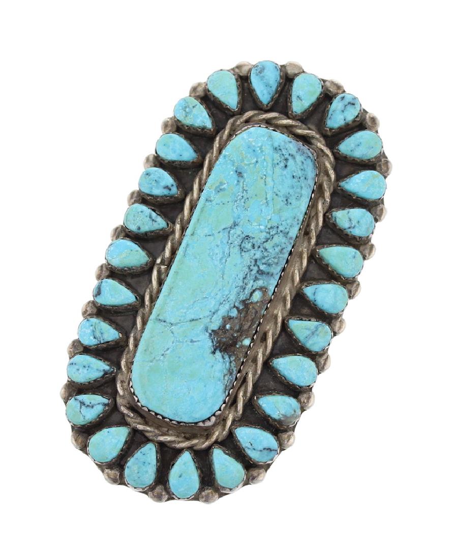 Sterling Silver Genuine Turquoise Vintage Masterpiece (1 of 2)