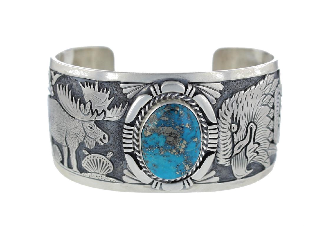 Sterling Silver Genuine Turquoise Masterpiece Story (1 of 3)