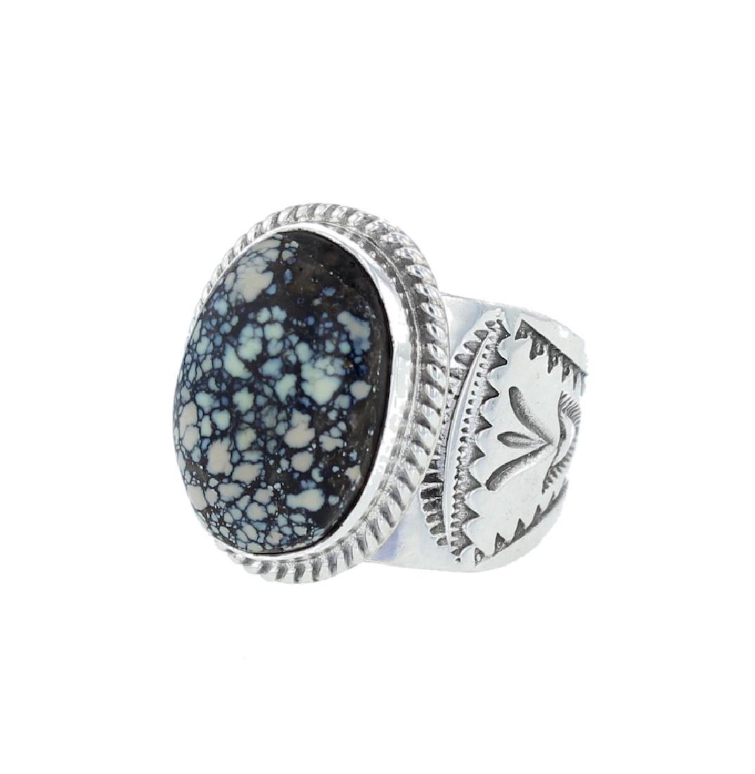 Sterling Silver Genuine New Lander Ring Navajo Native (1 of 1)