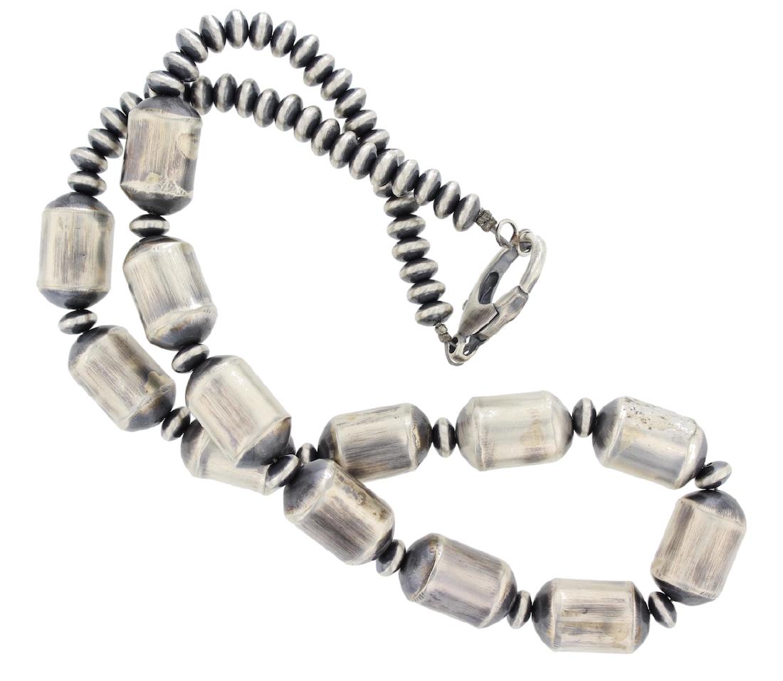 Sterling Silver Beads Necklace ~ 20" length (1 of 1)