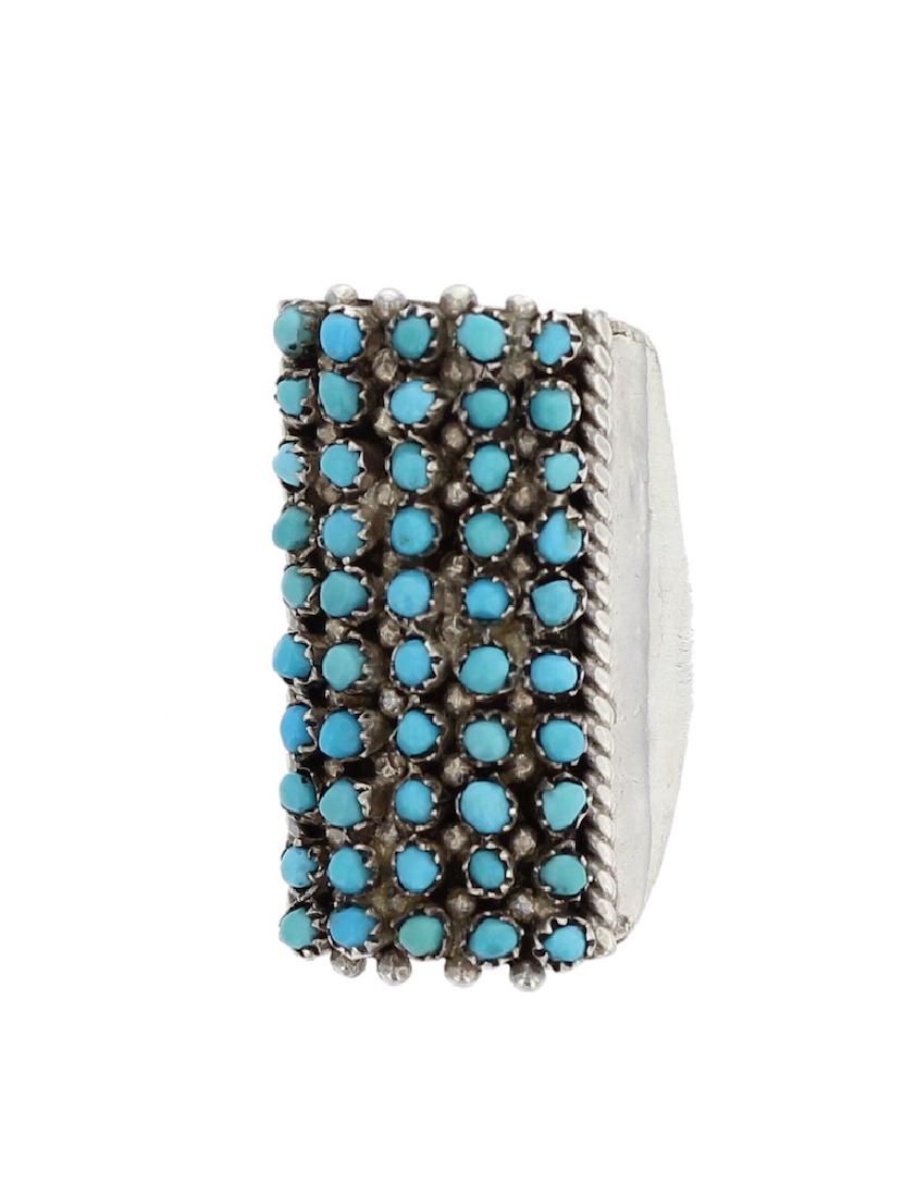 Sterling Silver Genuine Turquoise Vintage Ring Zuni (1 of 1)